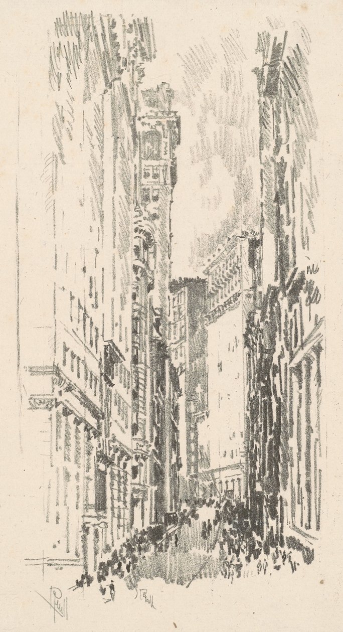 William Street, 1904. alkotó: Joseph Pennell