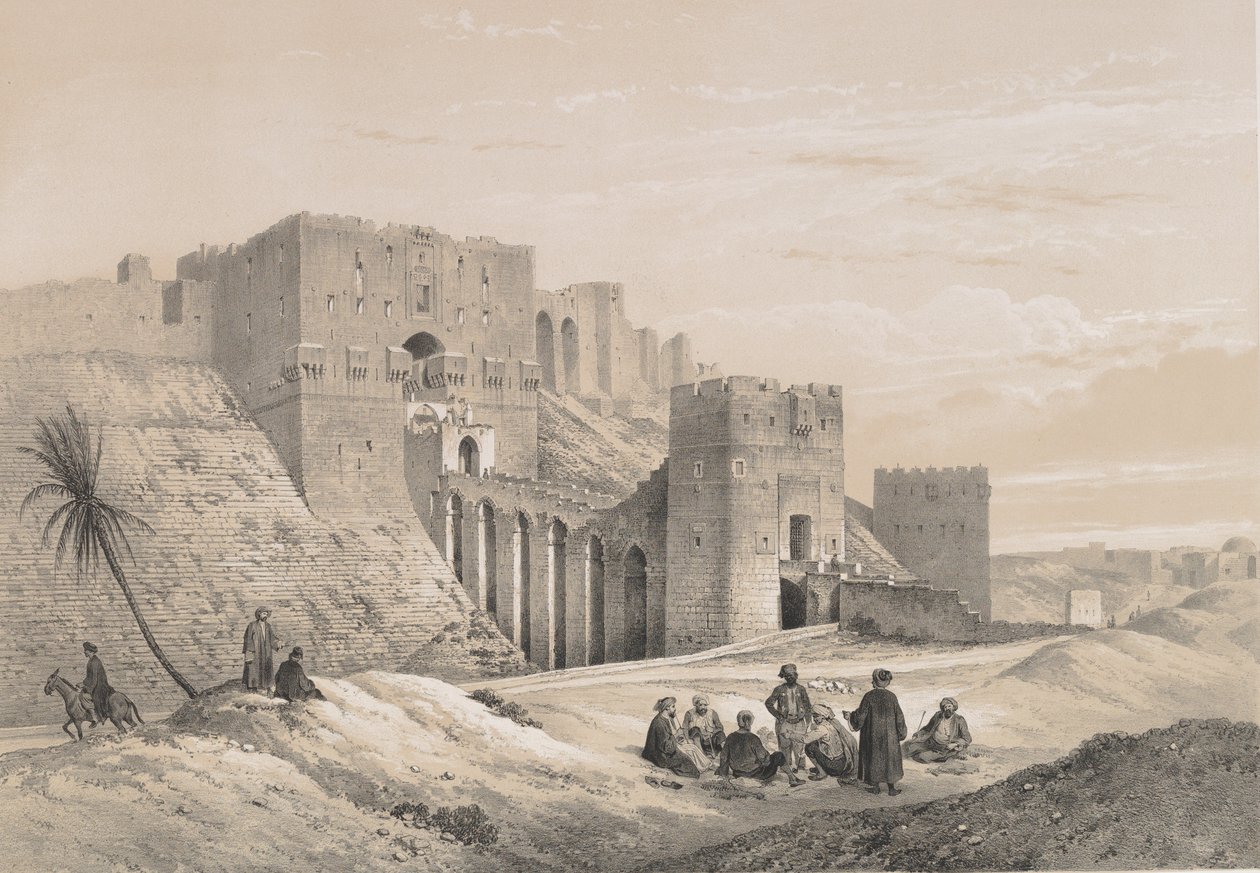 48. Aleppói vár, 1843. alkotó: Joseph Philibert Girault De Prangey