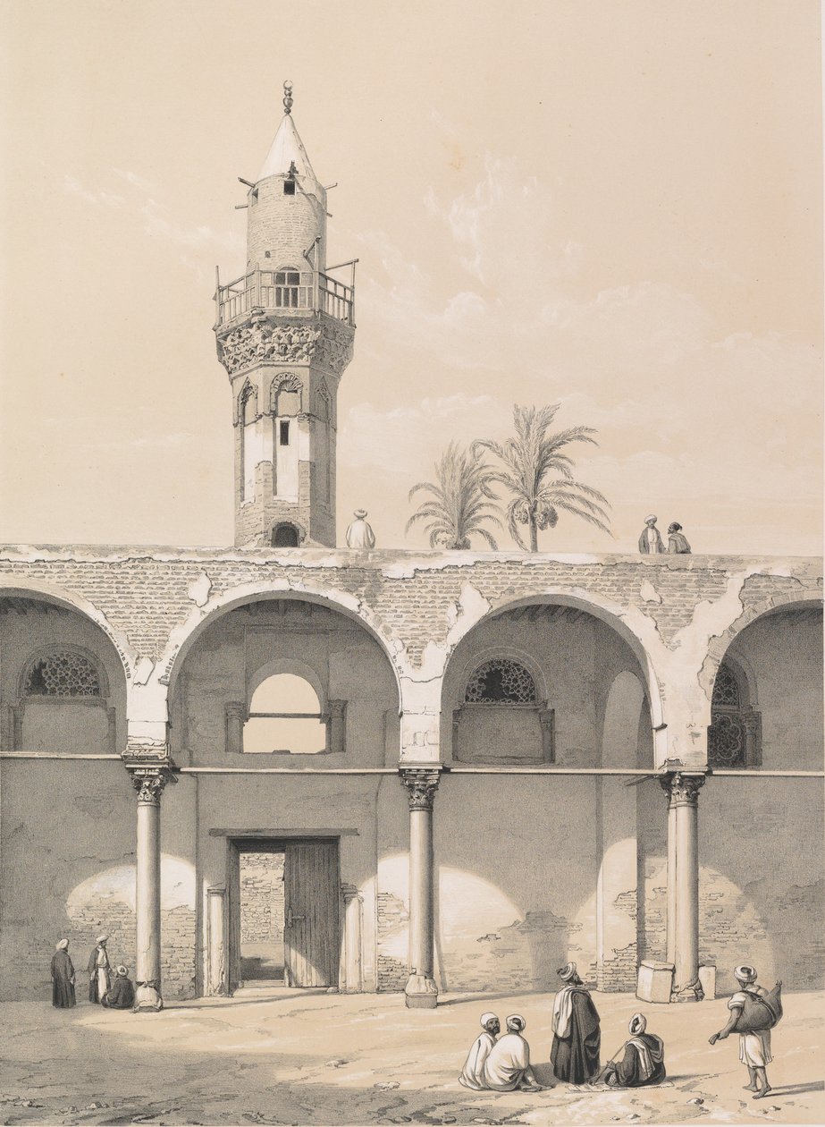 4. Amrou mecset, Kairó, 1843. alkotó: Joseph Philibert Girault De Prangey