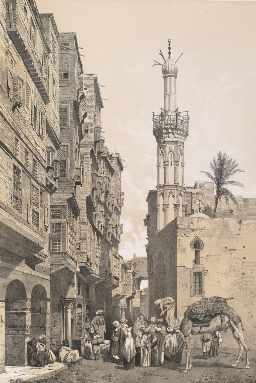 88. Egy utca Rosette-ben, 1843. alkotó: Joseph Philibert Girault De Prangey