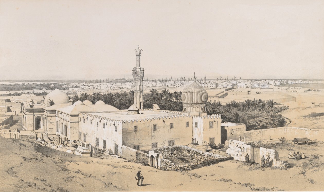 98. Nabedemian mecset, Alexandria, 1843., 1843 alkotó: Joseph Philibert Girault De Prangey
