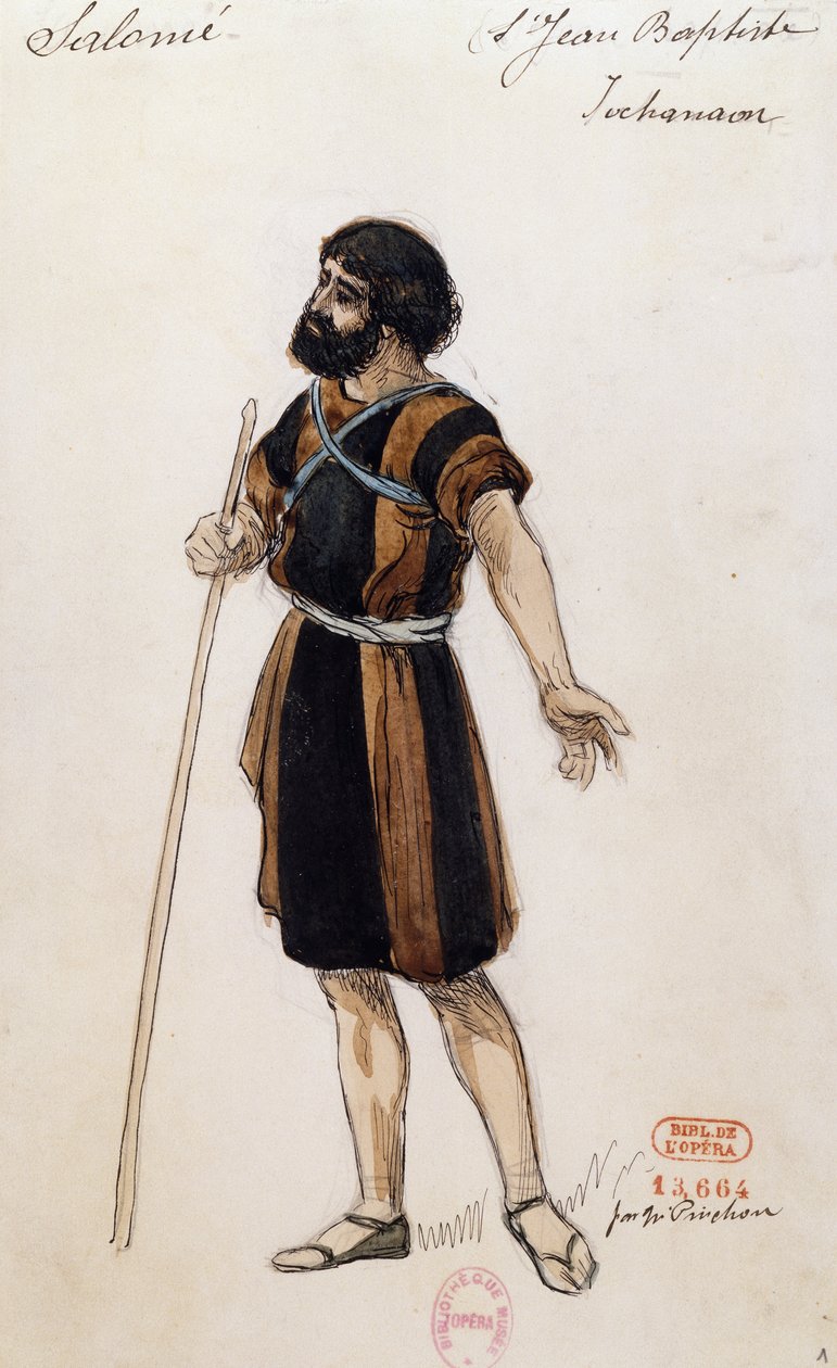 Giovanni Battista Richard Strauss (1864-1949) Salome című művének előadása a párizsi Opera Garnier-ben, május 3-án. alkotó: Joseph Porphyre Pinchon
