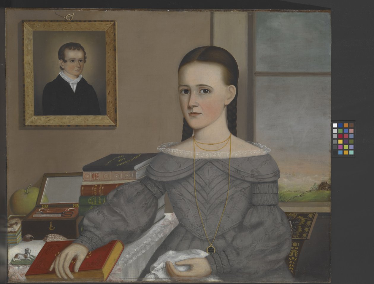 Marie Jane Andrew portréja, dátum ismeretlen (olaj, vászon) alkotó: Joseph R. Mason
