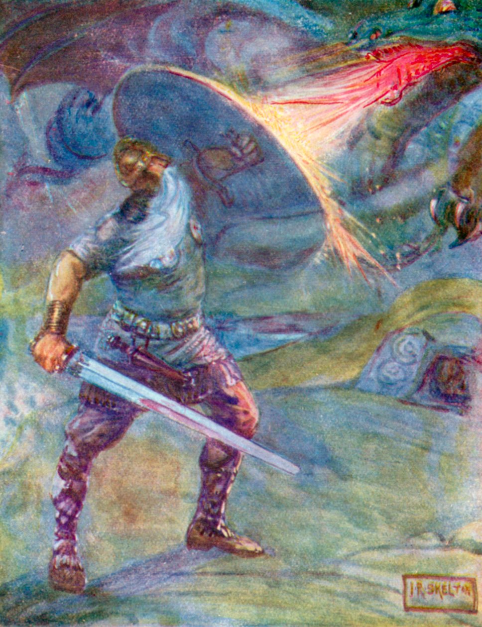 Most lángoló tüzet böfögött (színes litográfia) alkotó: Joseph Ratcliffe (after) Skelton