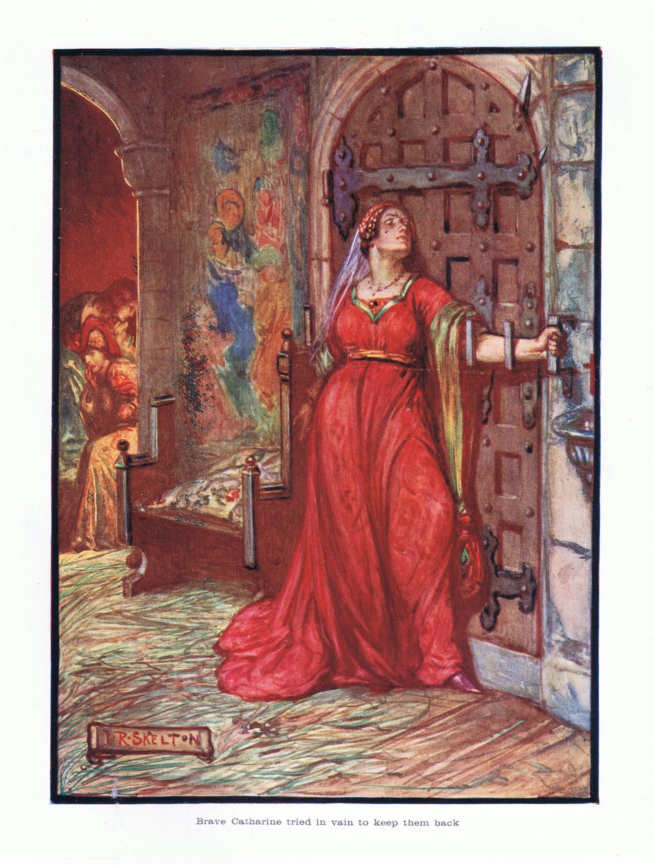 A bátor Catherine hiába próbálta visszatartani őket, 1910 alkotó: Joseph Ratcliffe Skelton