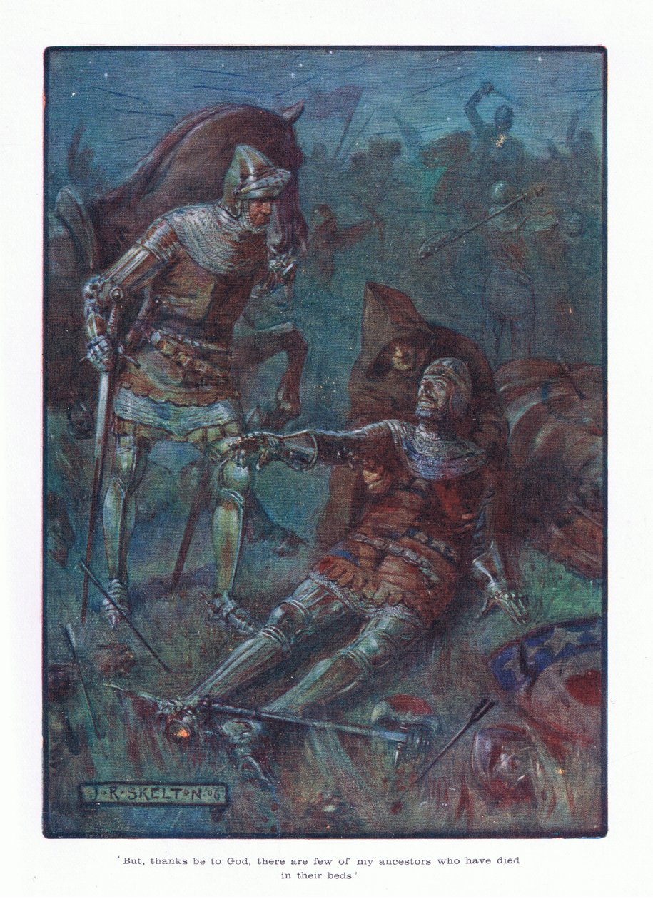 De hála Istennek, kevés az őseim közül, aki az ágyában halt meg, 1910 alkotó: Joseph Ratcliffe Skelton