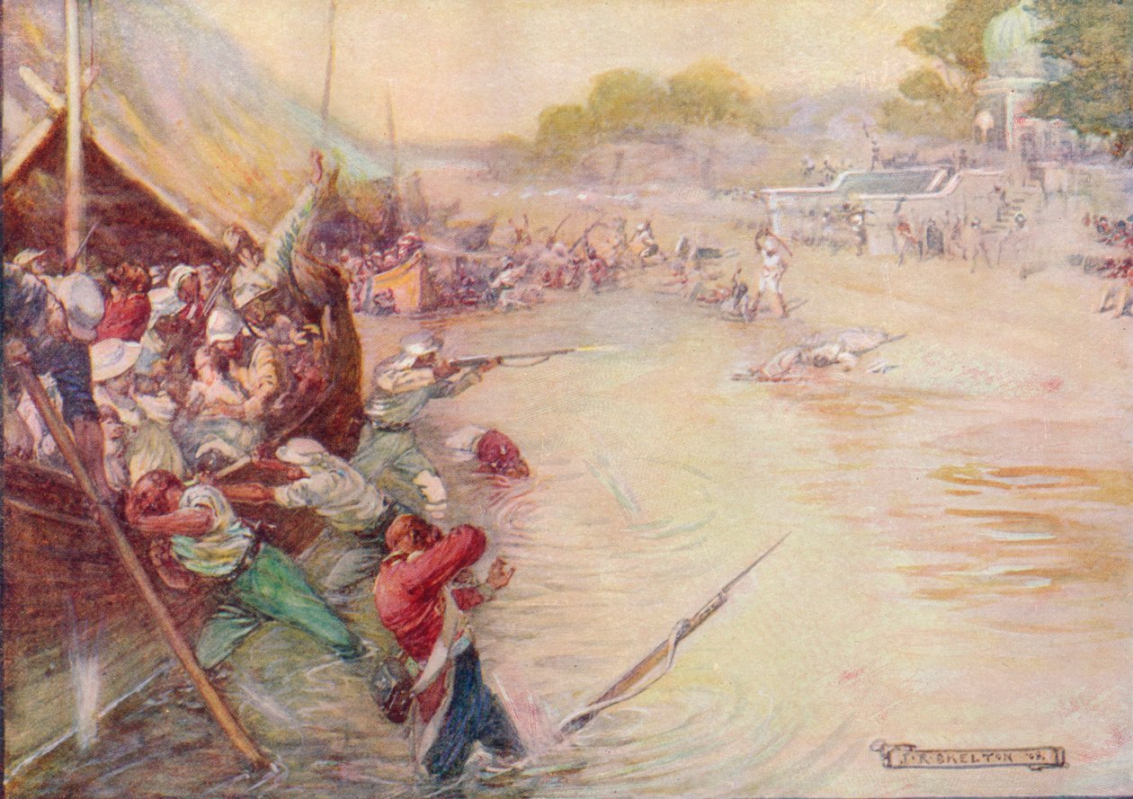 A csónakok a sárba ragadtak, és könnyű jelek voltak, 1908, 1920. alkotó: Joseph Ratcliffe Skelton