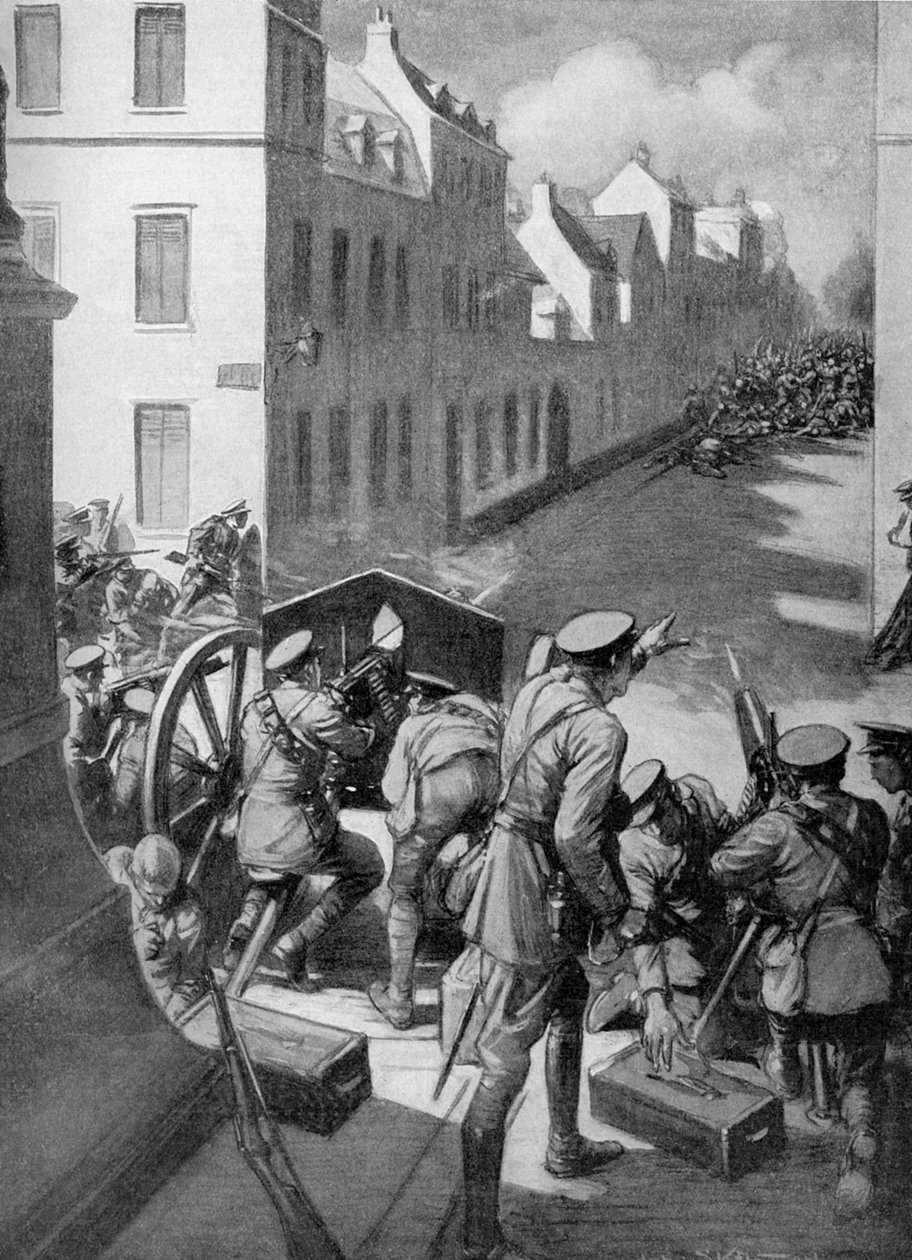 I. világháború – Le Cateau-i csata 1914 alkotó: Joseph Ratcliffe Skelton
