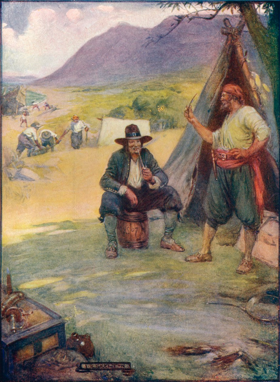 Ahol most Fokváros nagyvárosa áll, felállítják sátraikat és kunyhóikat, c1908, c1920. alkotó: Joseph Ratcliffe Skelton
