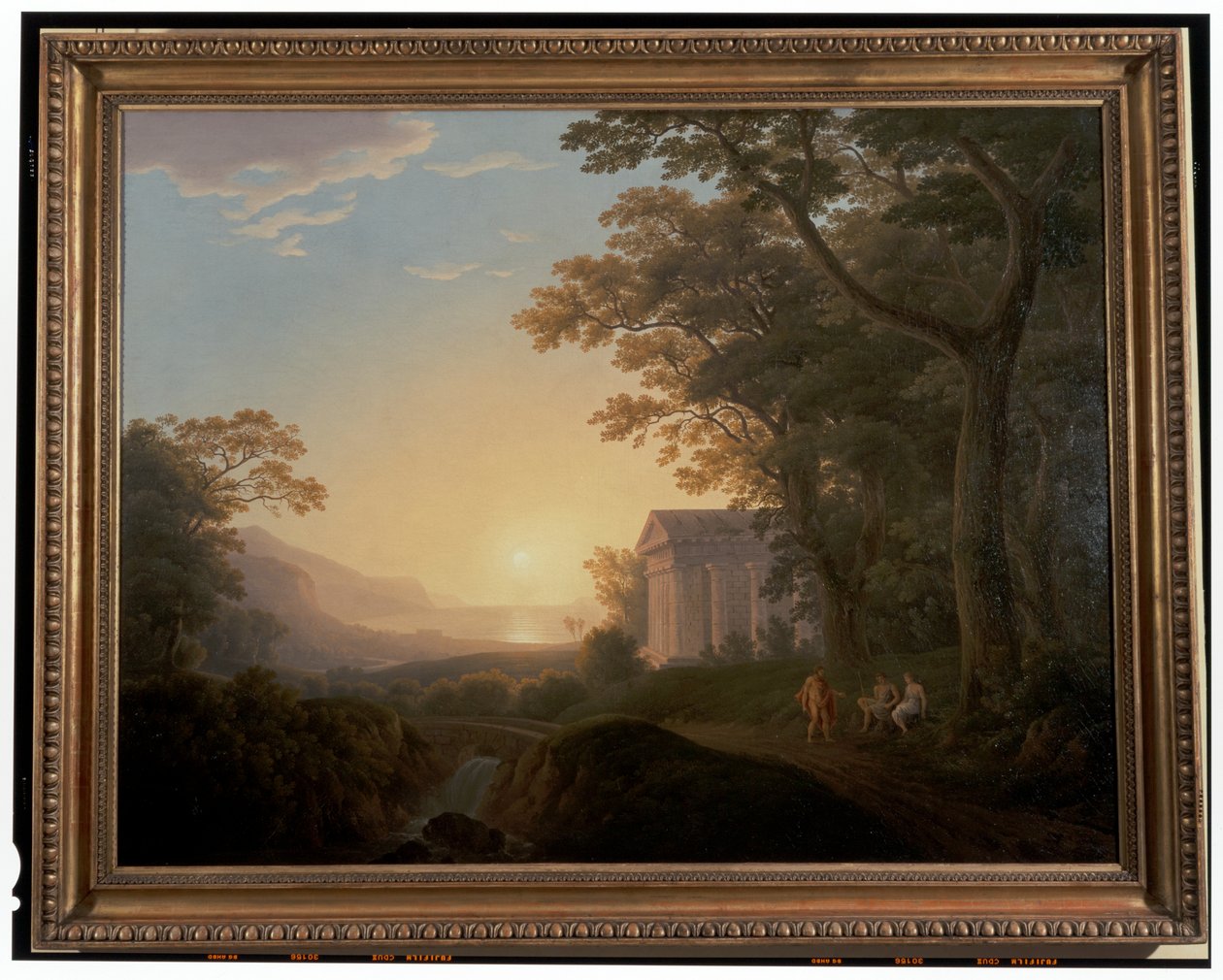 Ideális táj templommal alkotó: Joseph Rebell