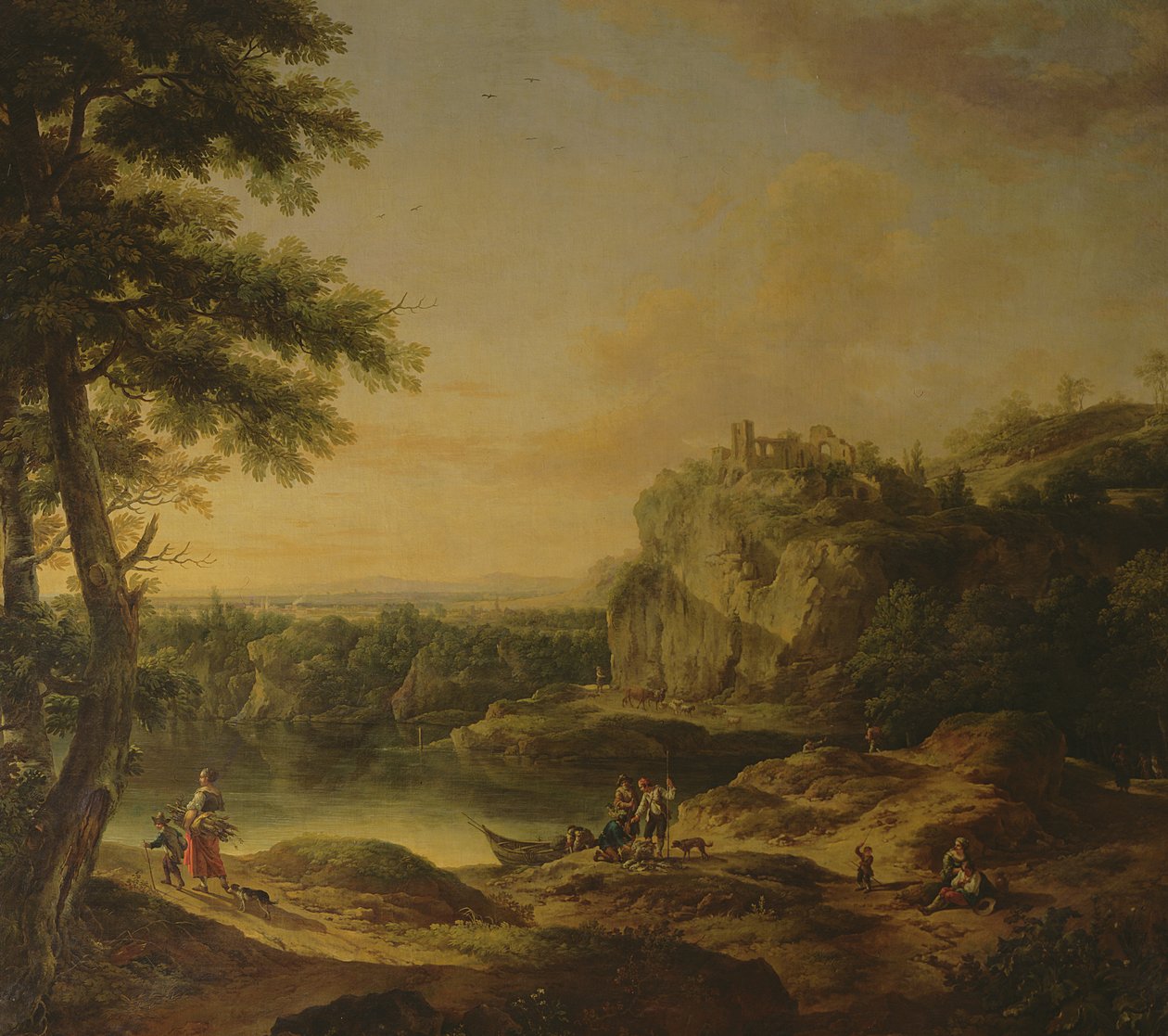 Tájkép, alkotó: Joseph Rosa or Roos