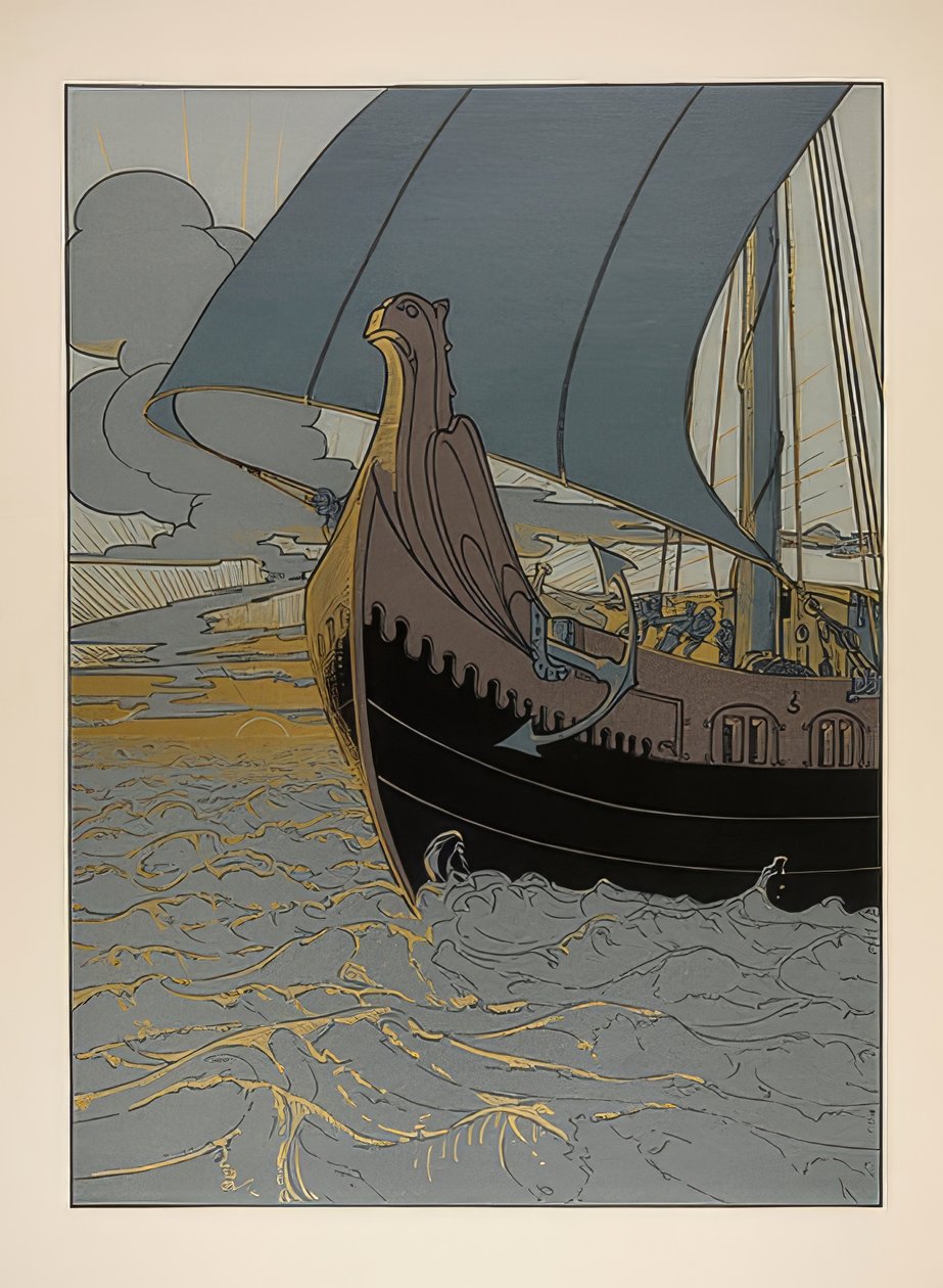Ábra. A nibelungok. 1898-1901 alkotó: Joseph Sattler