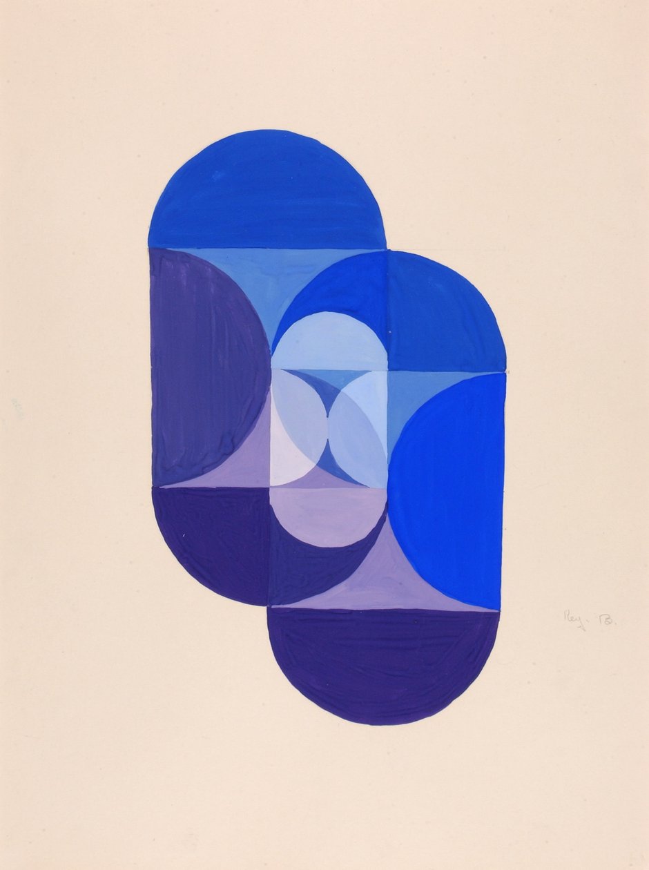 Key Blue (a sorozatból, a művészetek matematikai alapja) alkotó: Joseph Schillinger