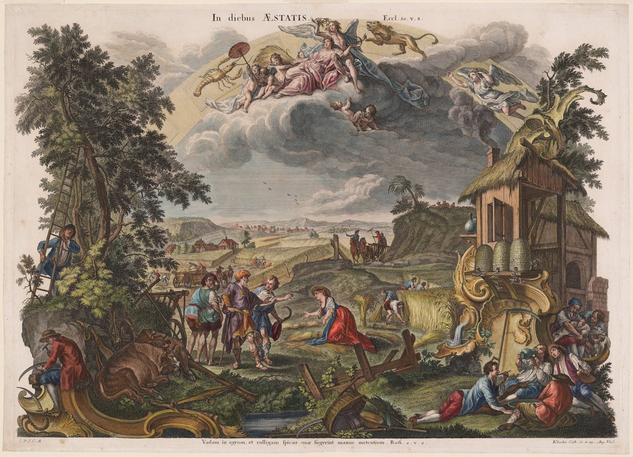 Nyár alkotó: Joseph Sebastian Klauber, Johann Baptist Klauber, after Johann Wolfgang Baumgartner