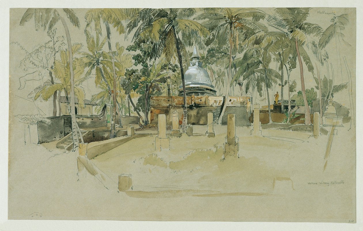 Buddhista templom Ceylonban (Srí Lanka) alkotó: Joseph Selleny