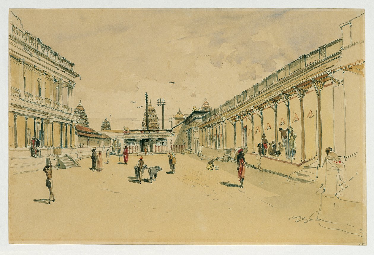 Madras utca egy templommal alkotó: Joseph Selleny