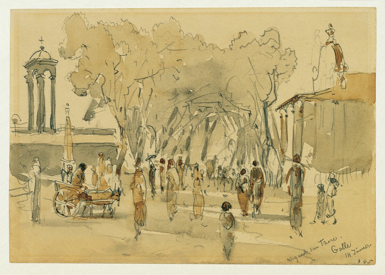 Út a Ceylon-i Point de Galle-i kapuhoz (Srí Lanka) alkotó: Joseph Selleny