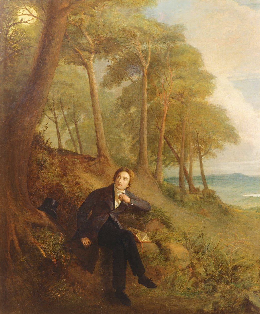 Keats a Nightingale-t hallgatja a Hampstead Heath-en, 1845 (lásd még: 145175) alkotó: Joseph Severn