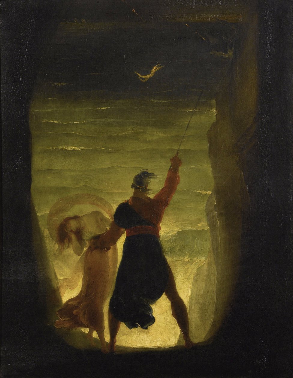 A vihar. Prospero és Ariel par Severn, Joseph alkotó: Joseph Severn