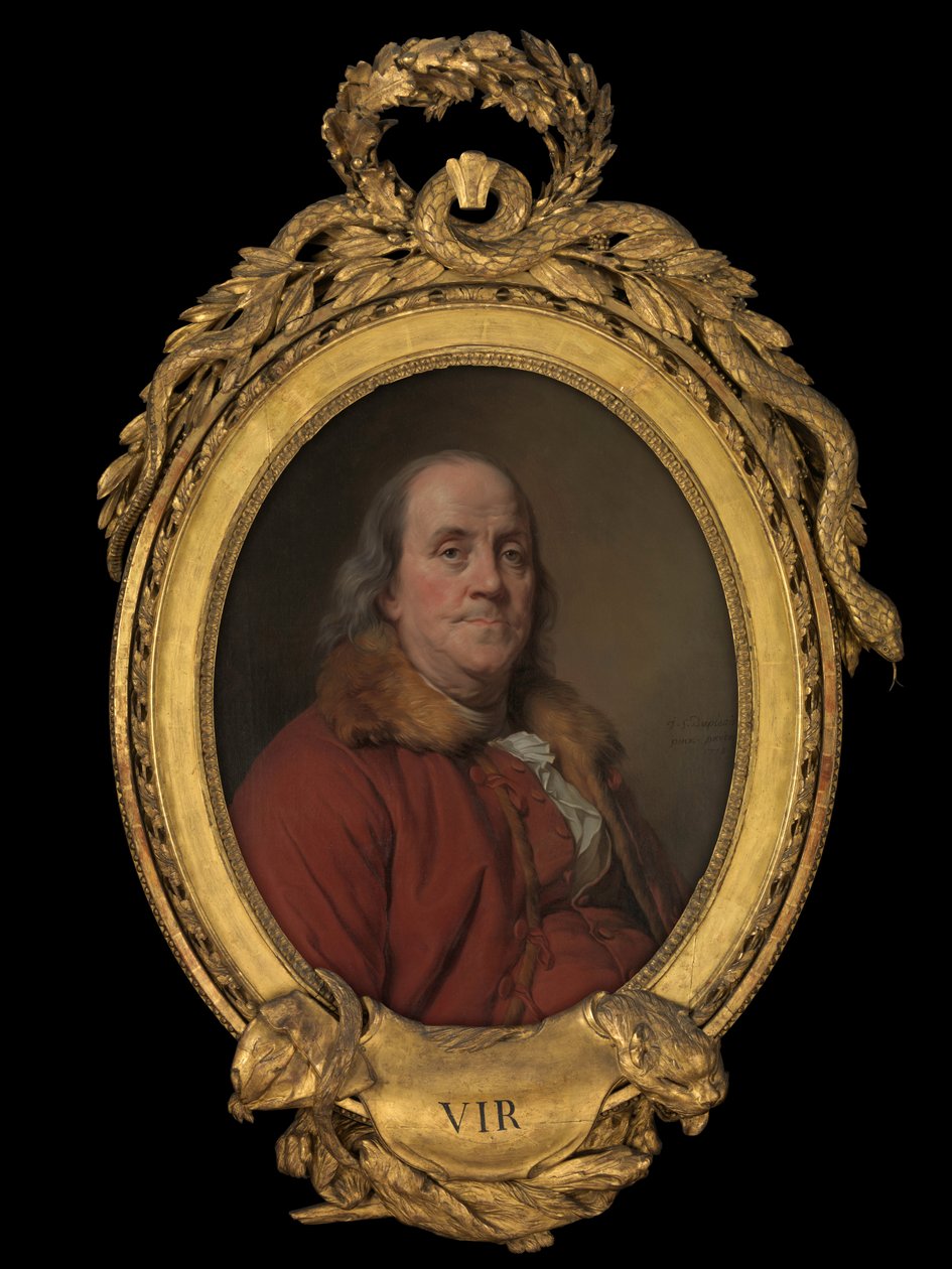Benjamin Franklin alkotó: Joseph Siffred Duplessis