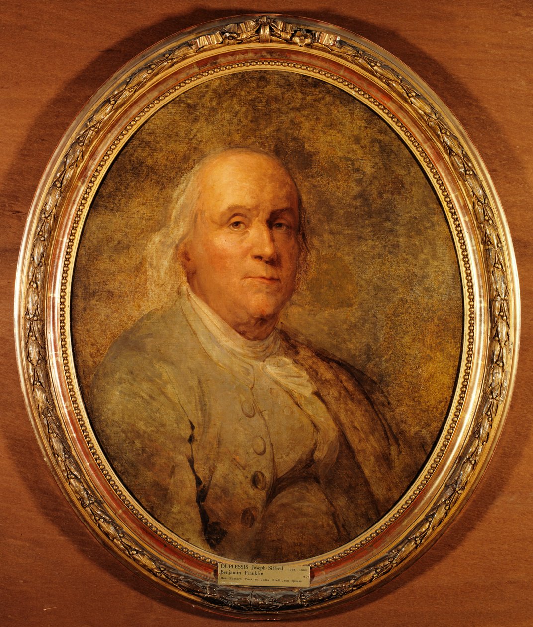 Franciául:  Benjamin Franklin (1706-1790) alkotó: Joseph Siffred Duplessis