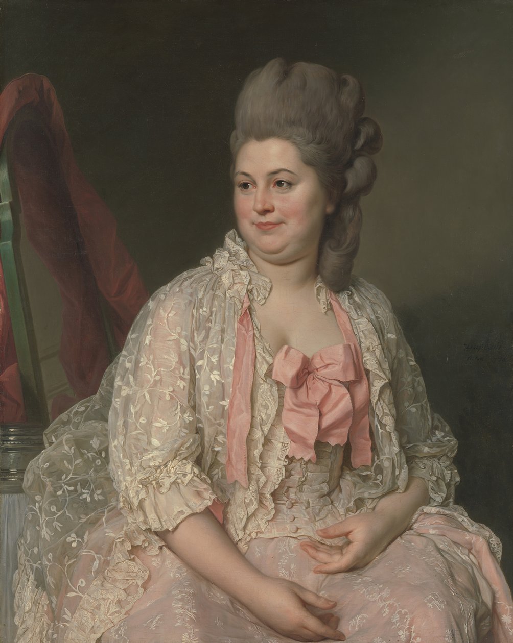 Madame de Saint-Morys Eléonore Elisabeth Angelique de Beauterne, 1742-1824, 1776. alkotó: Joseph Siffred Duplessis