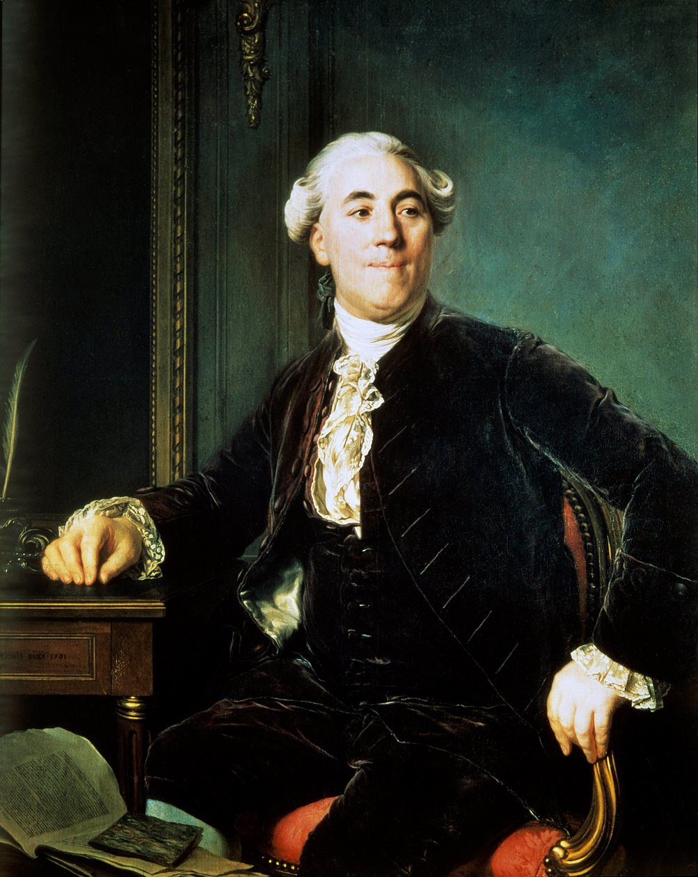 Jacques Necker portréja (1732-1804) Pénzügyminiszter volt XVI. Lajos idején – Joseph Siffred Duplessis festménye (1725-1802) (Joseph-Siffred, Joseph Siffrede, Joseph-Siffrede, Joseph Siffrein, Joseph-Siffrein) alkotó: Joseph Siffred Duplessis