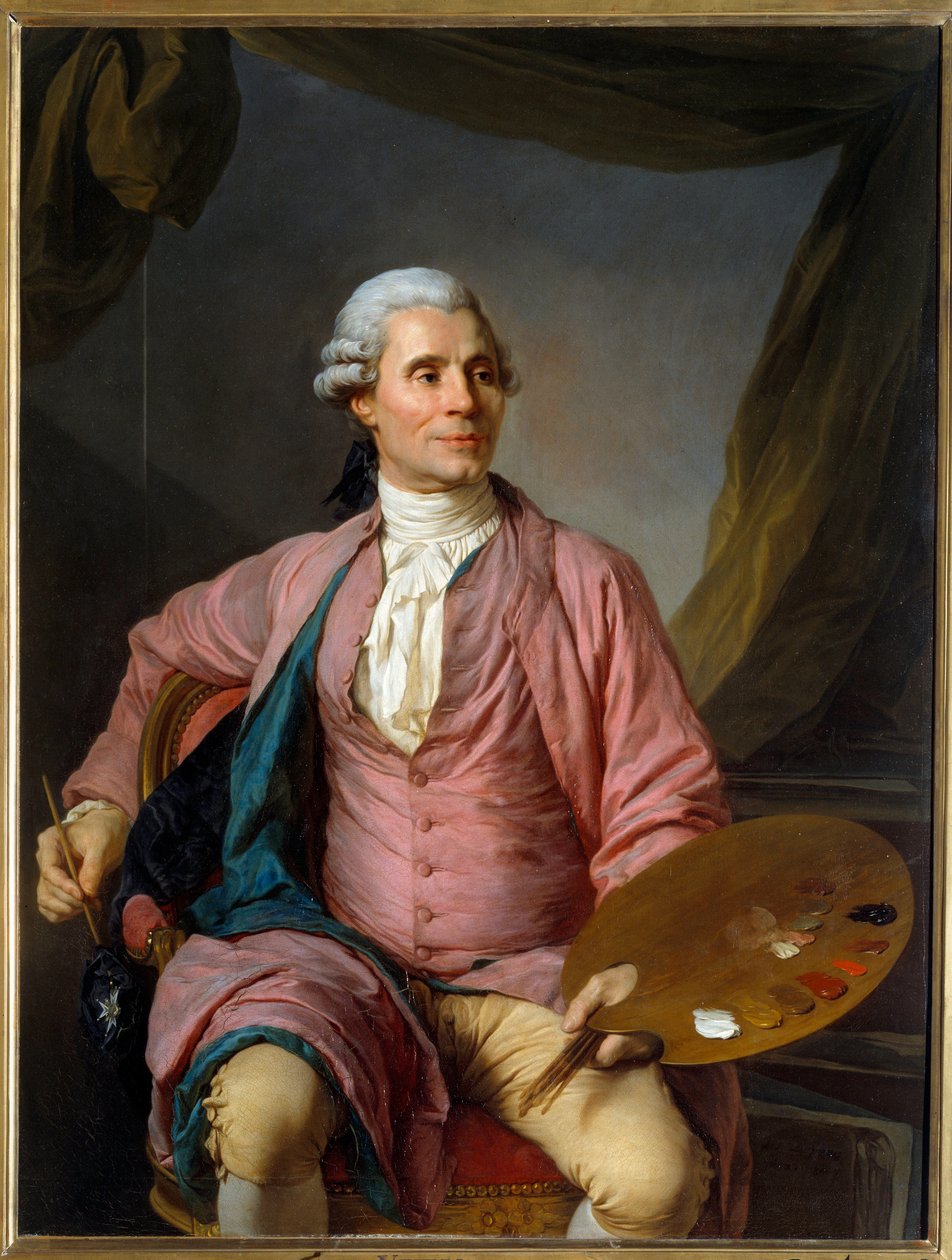 Joseph Marie Vien festő portréja (1716-1809) Joseph Siffred Duplessis (1725-1802) festménye (Joseph-Siffred, Joseph Siffrede, Joseph-Siffrede, Joseph Siffrein, Joseph-Siffrein) 1784 V 1,33x1 m - Portré Joseph Marie Vien festő (1716- alkotó: Joseph Siffred Duplessis