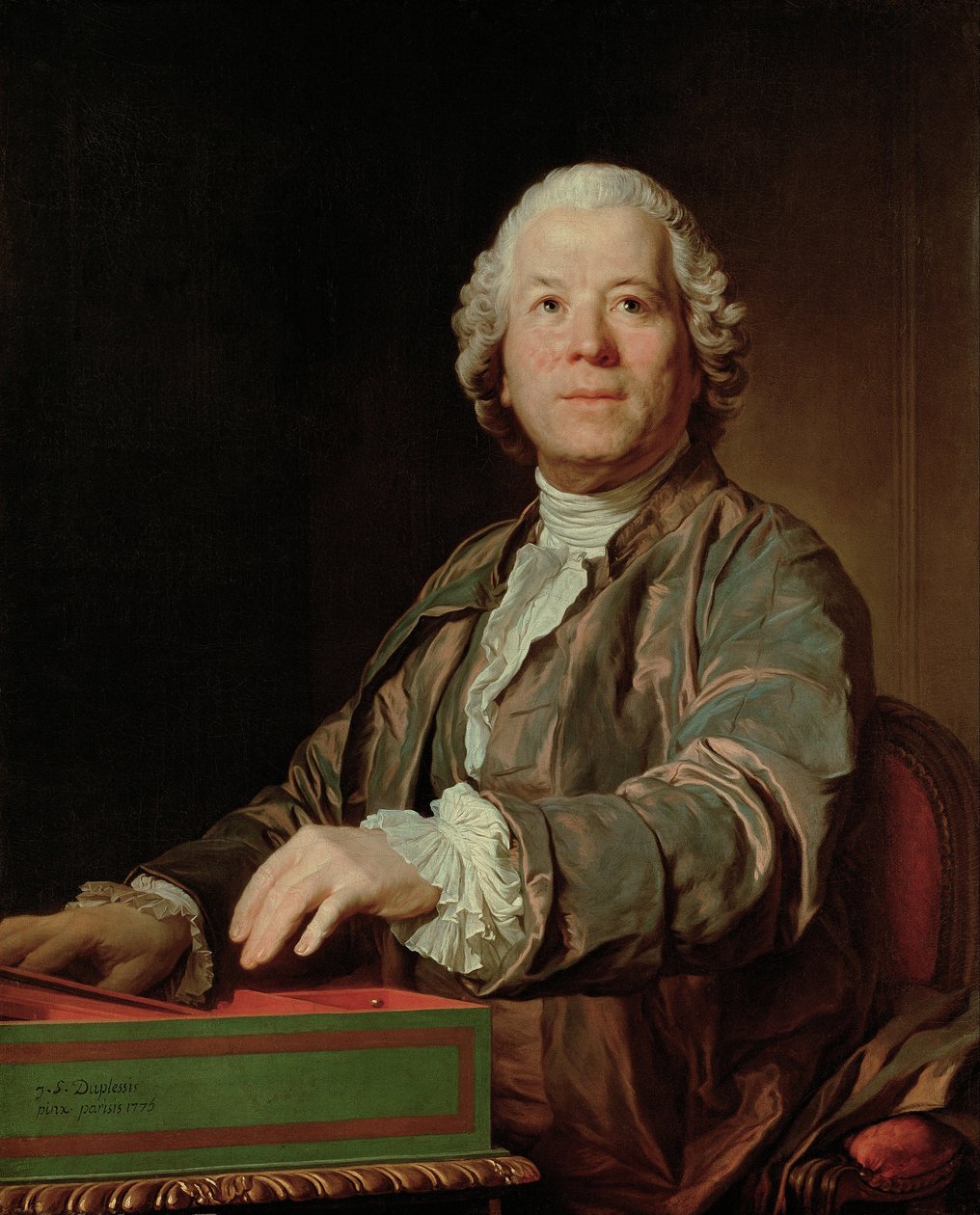 Christoph Willibald Ritter von Gluck zeneszerző portréja 1714-1787, 1775 alkotó: Joseph Siffred Duplessis