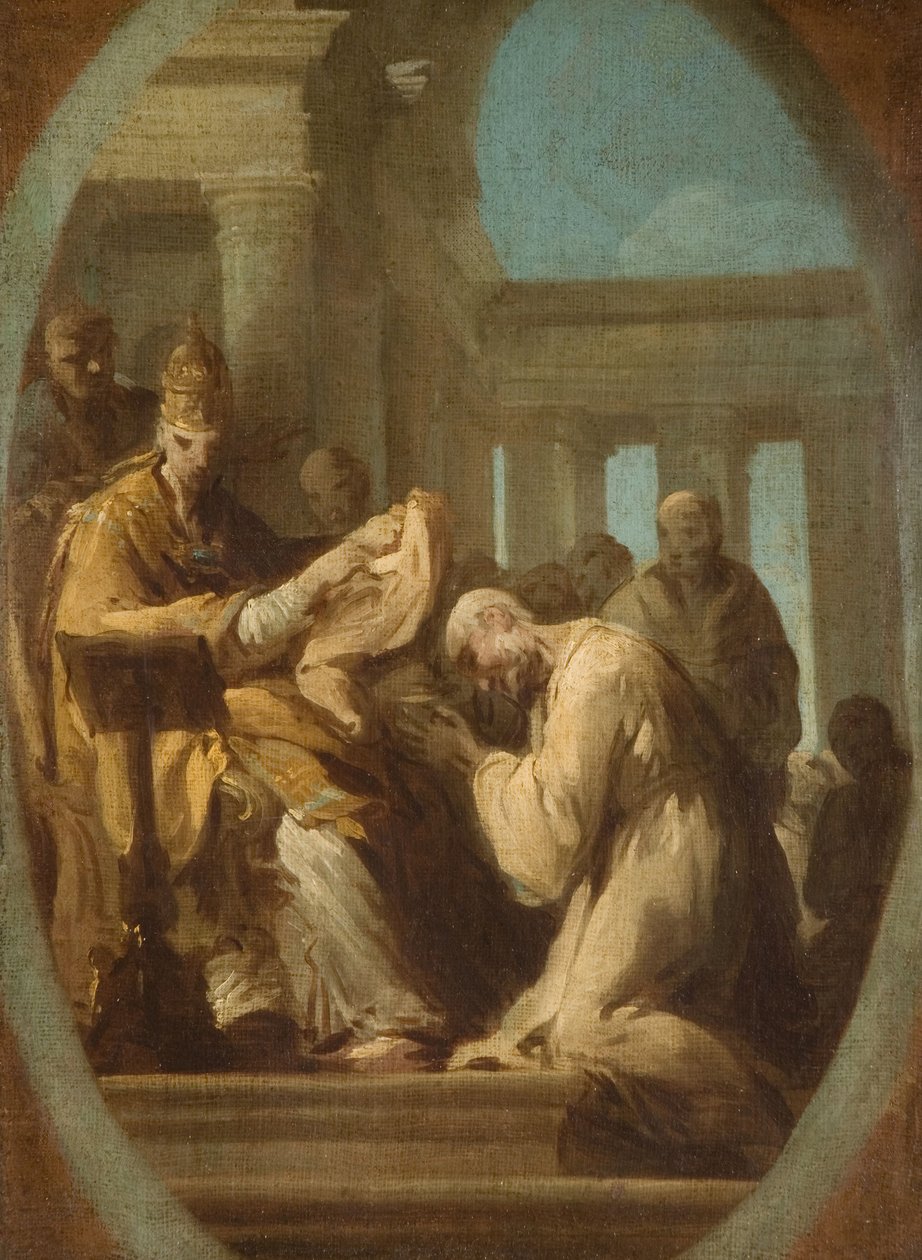 Azonosítatlan pápai szertartás, 1744-48. alkotó: Joseph Siffred Duplessis