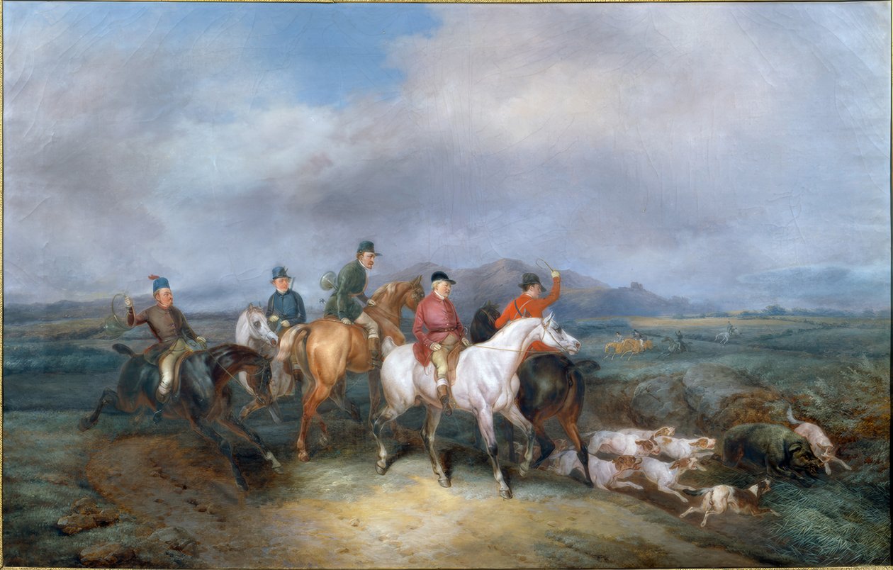 Eberjagd alkotó: Joseph Simon Volmar