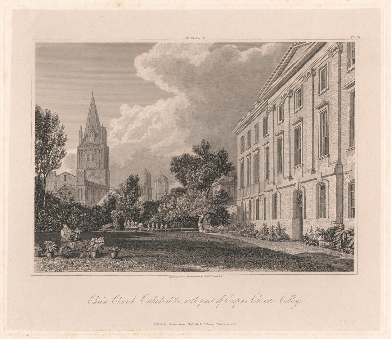 Christ Church katedrális és a Corpus Christi College része alkotó: Joseph Skelton