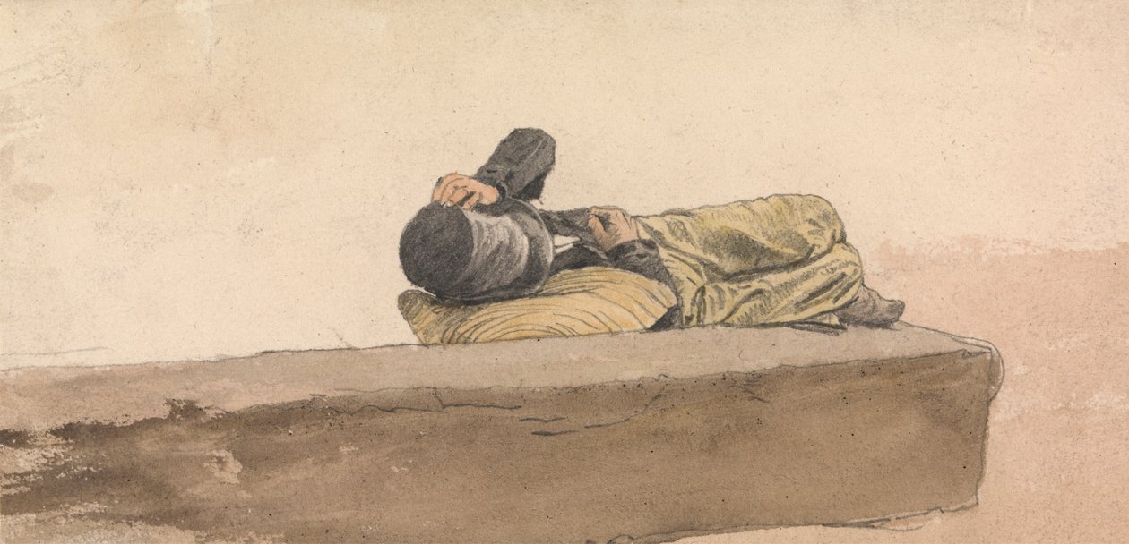 Fekvő fiú alkotó: Joseph Stannard