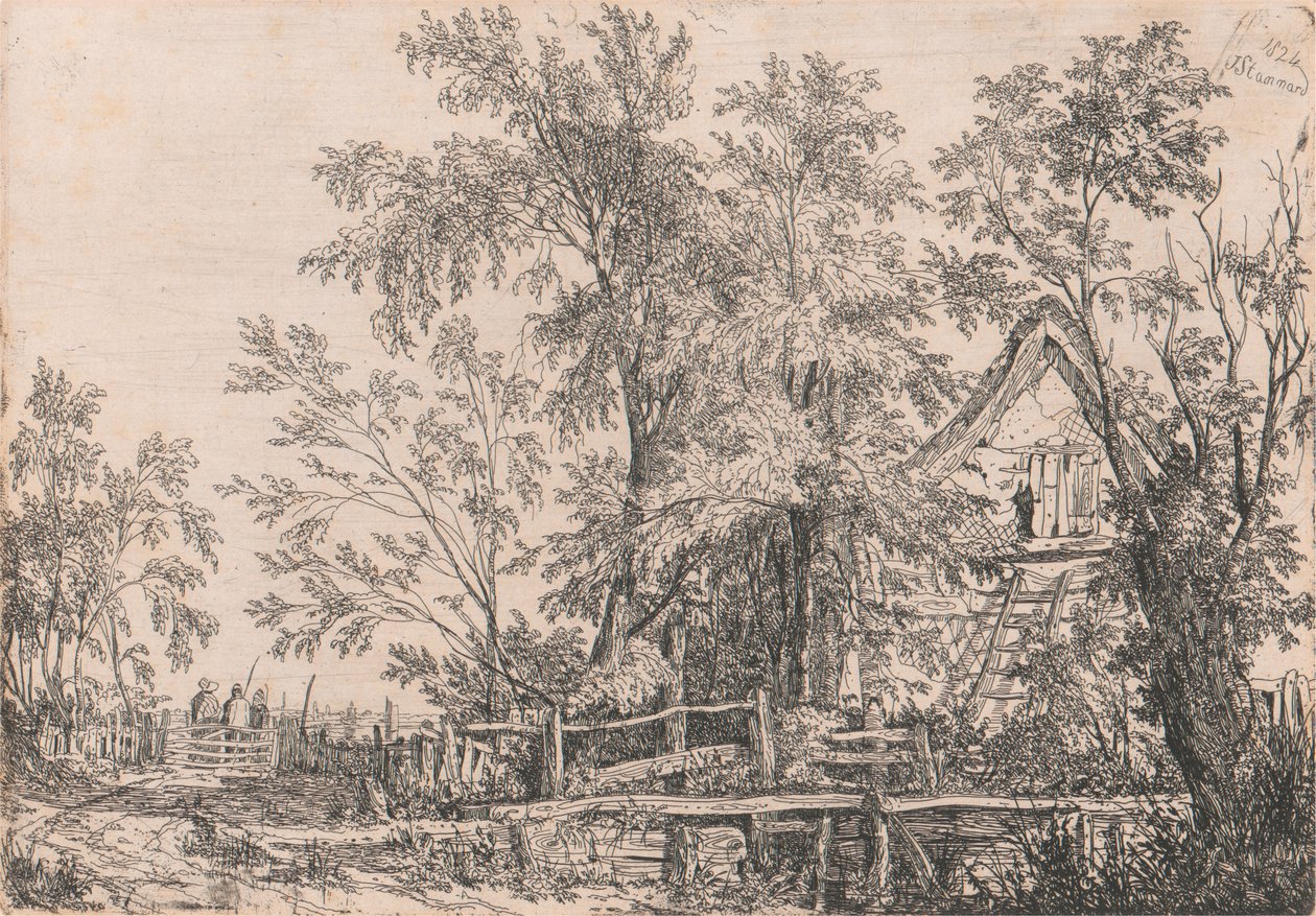 Elhagyott kunyhó figurákkal alkotó: Joseph Stannard