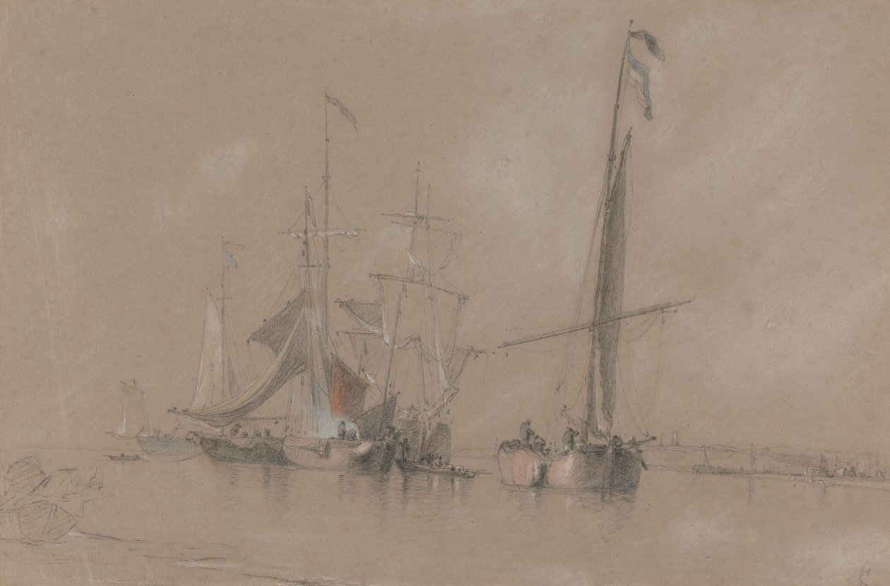 Szállítás a partról Corton közelében alkotó: Joseph Stannard