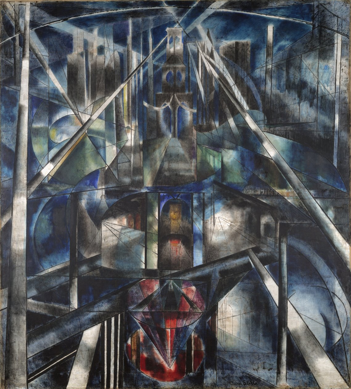 Brooklyn híd alkotó: Joseph Stella