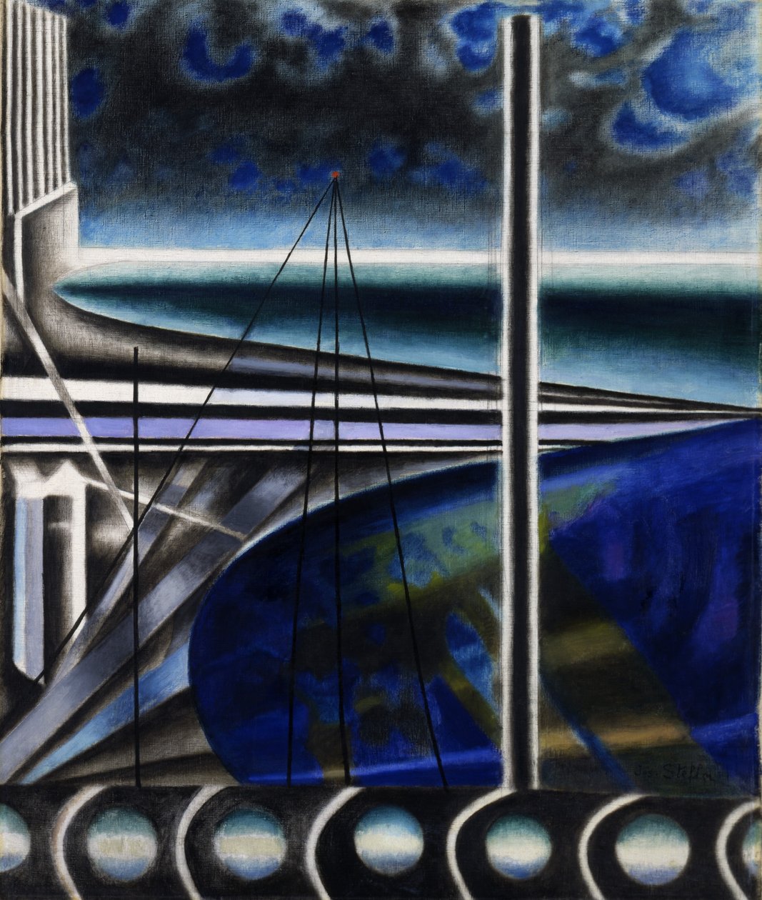 Fővárosi kikötő alkotó: Joseph Stella