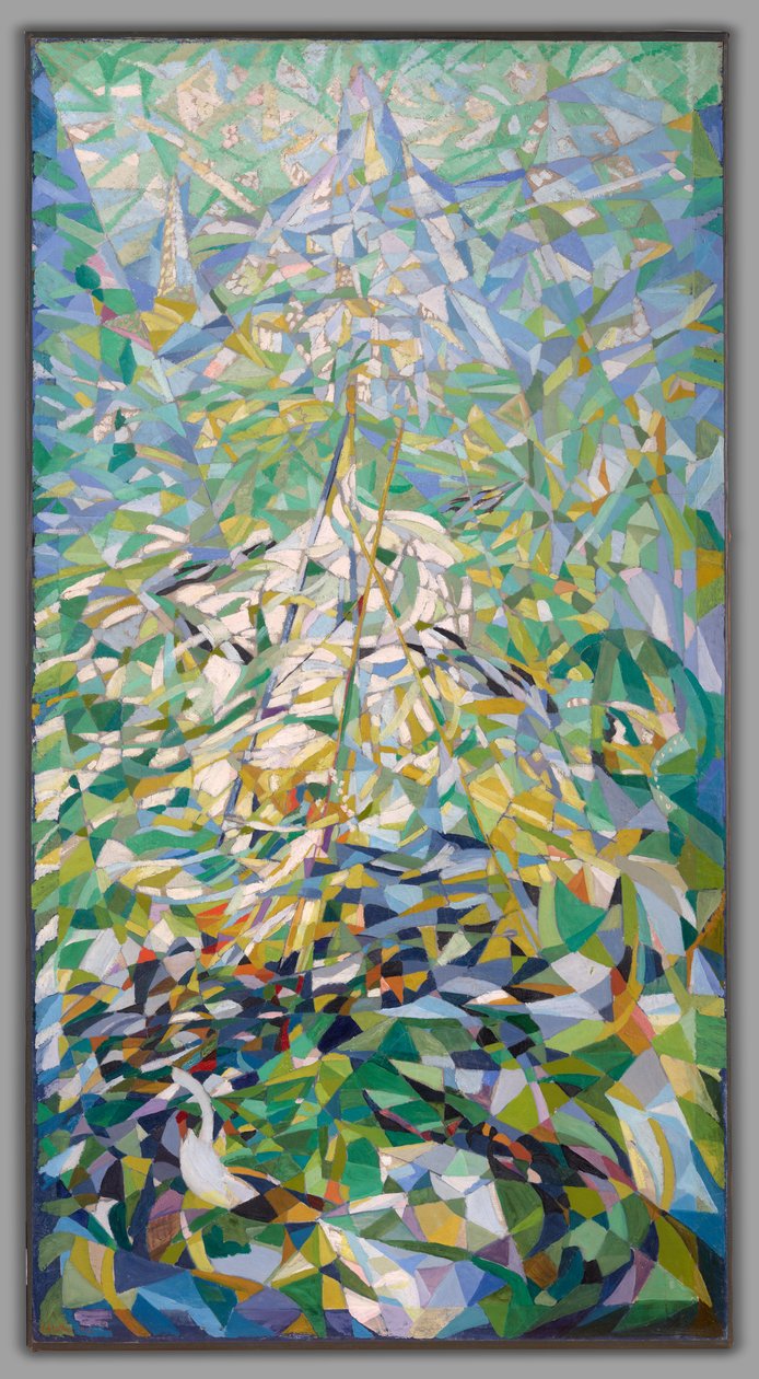 Tavasz (The Procession), 1914-1916 körül (olaj, vászon) alkotó: Joseph Stella