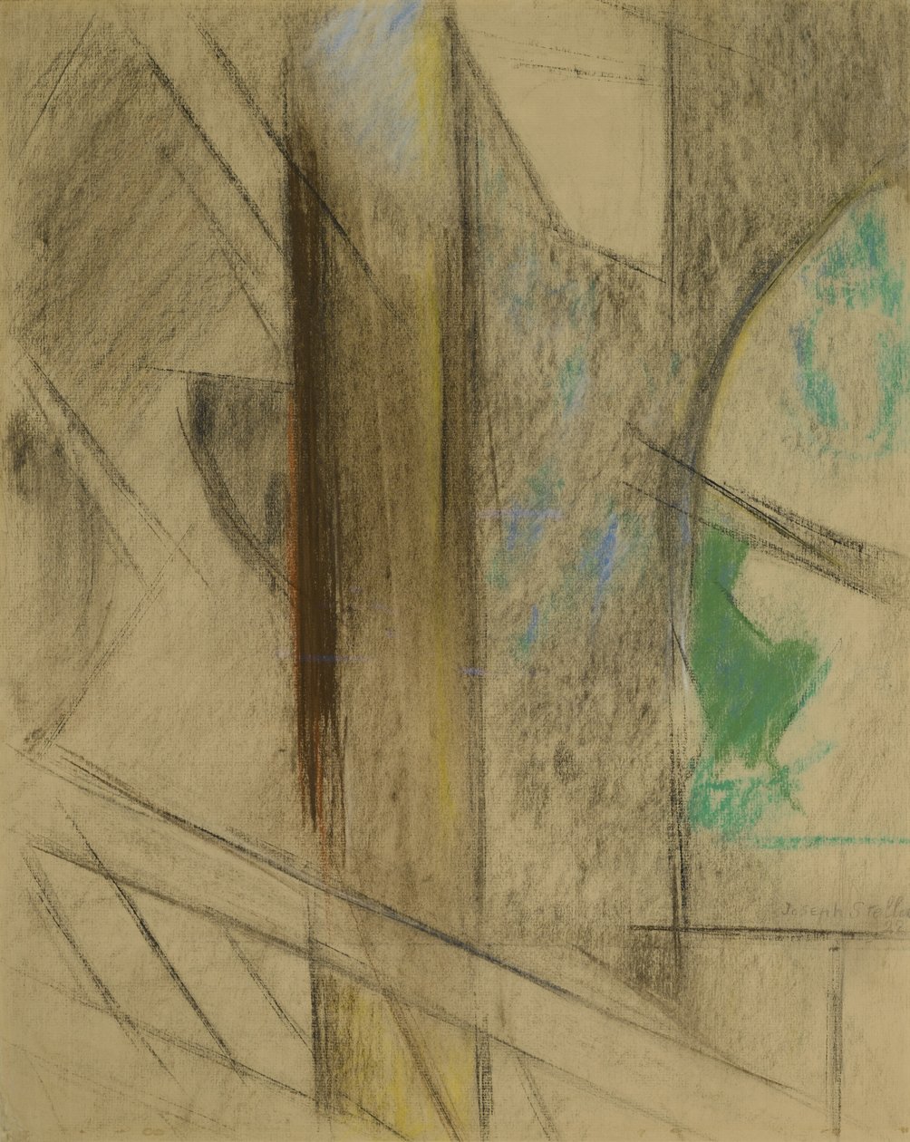 Tanulmány a Brooklyn Bridge számára alkotó: Joseph Stella