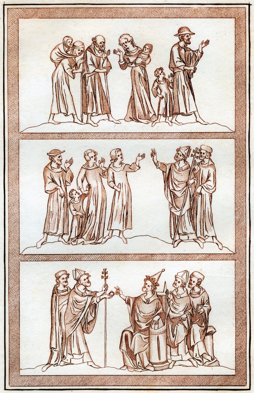 Thomas Becket élete, 1801. alkotó: Joseph Strutt
