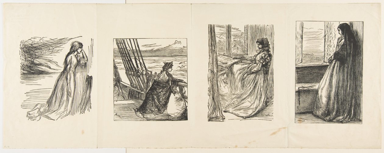 A lancashire-i segélyalap, Az őrnagy lánya, A szentségi mészárlás előtti reggel, 1862 alkotó: Joseph Swain