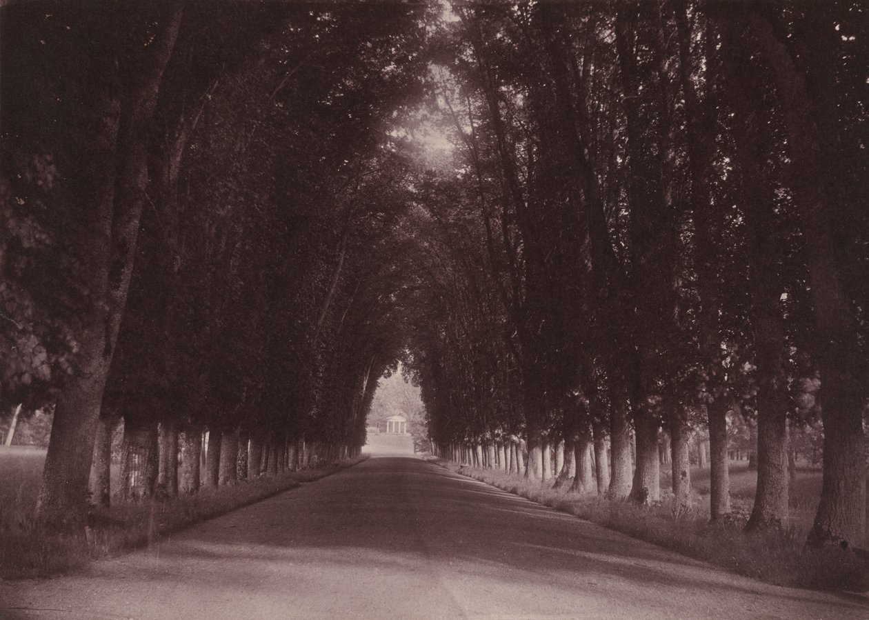 Felhajtó, Château de Grand-Vaux, Savigny-sur-Orge, a Vigier család otthona, 1855 körül (fotó) alkotó: Joseph Vigier