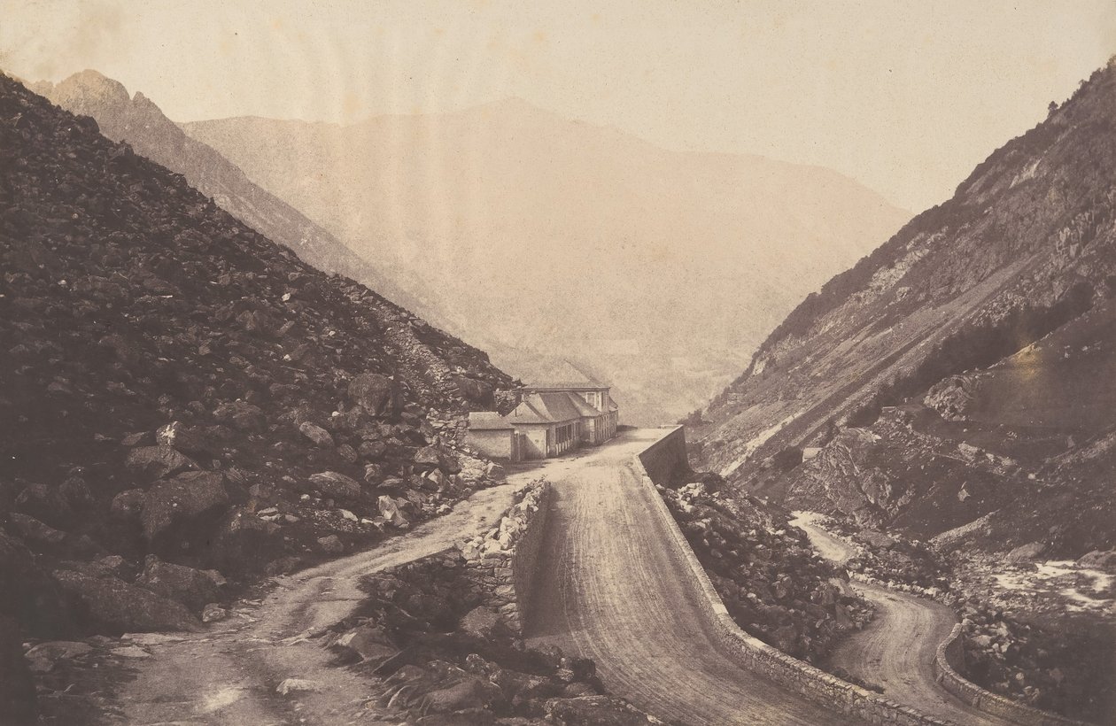 Raillière fürdő Cauteretsben, 1853. alkotó: Joseph Vigier