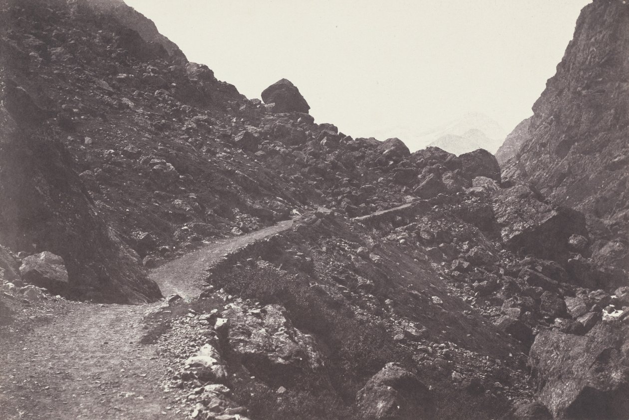 Szent Megváltó. A káosz útja Gavarnie Saint-Sauveur-hez vezet. A káosz útja..., 1853. alkotó: Joseph Vigier