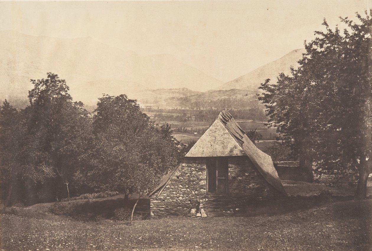 Argelès-völgy a Despourreins farm közelében. St-Sauveur, 1853. alkotó: Joseph Vigier