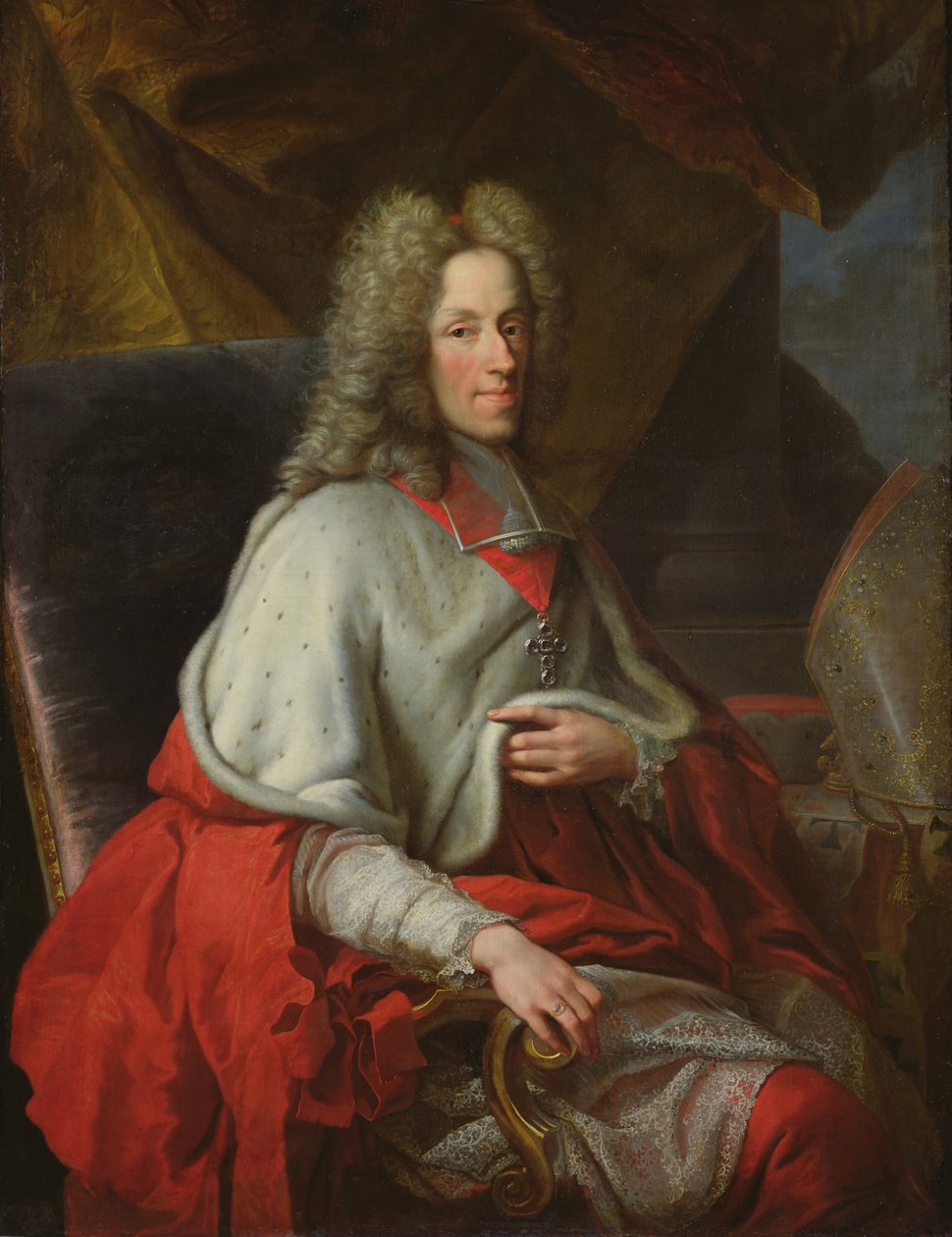 Joseph Clement de Baviere bíboros, kölni választófejedelem portréja alkotó: Joseph Vivien