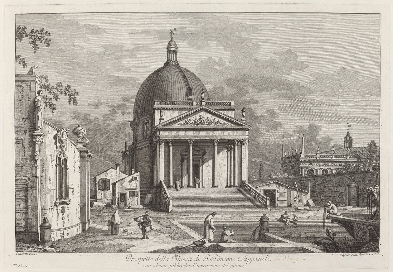 A SAN egyház tájékoztatója. Simeone Apostolo, 1742. alkotó: Joseph Wagner