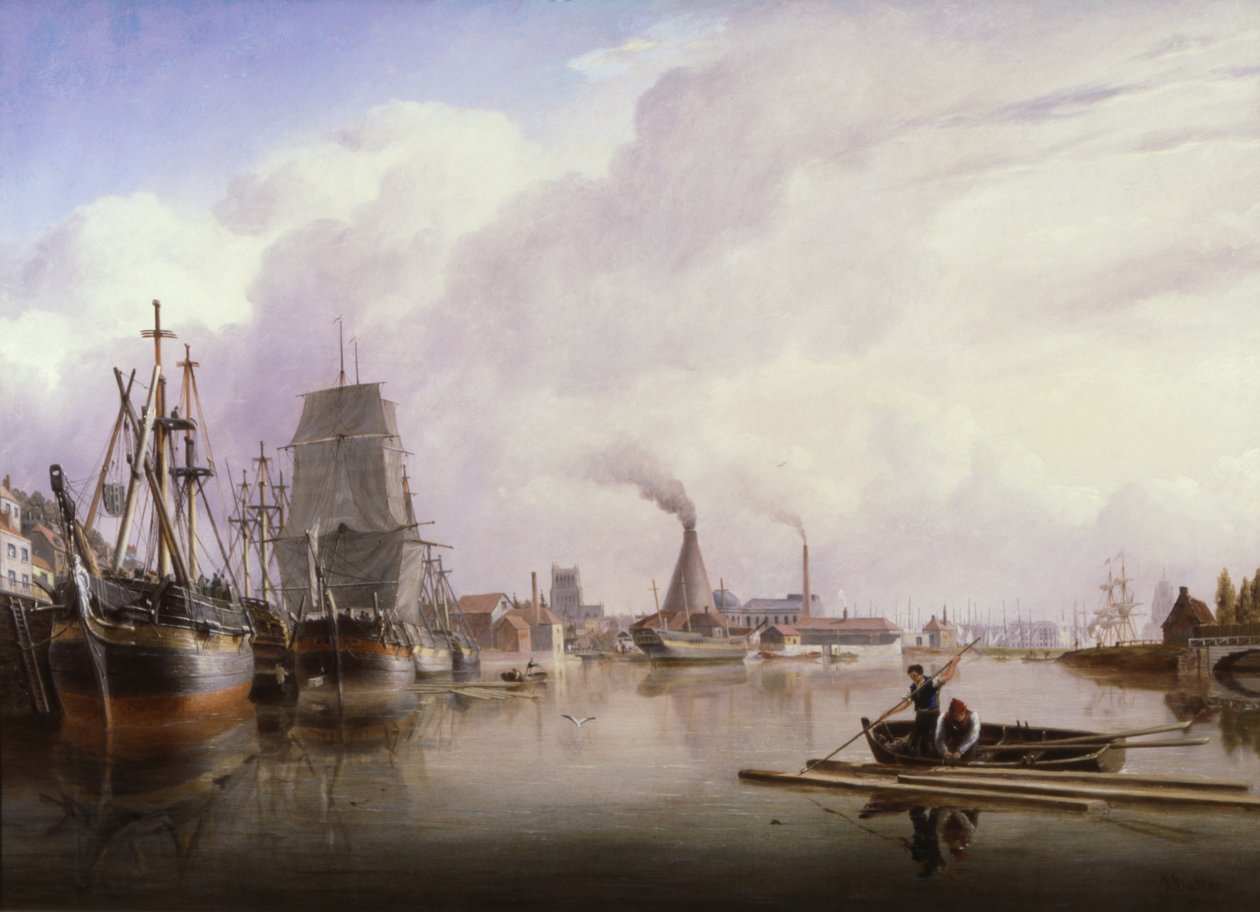 Bristol kikötője alkotó: Joseph Walter