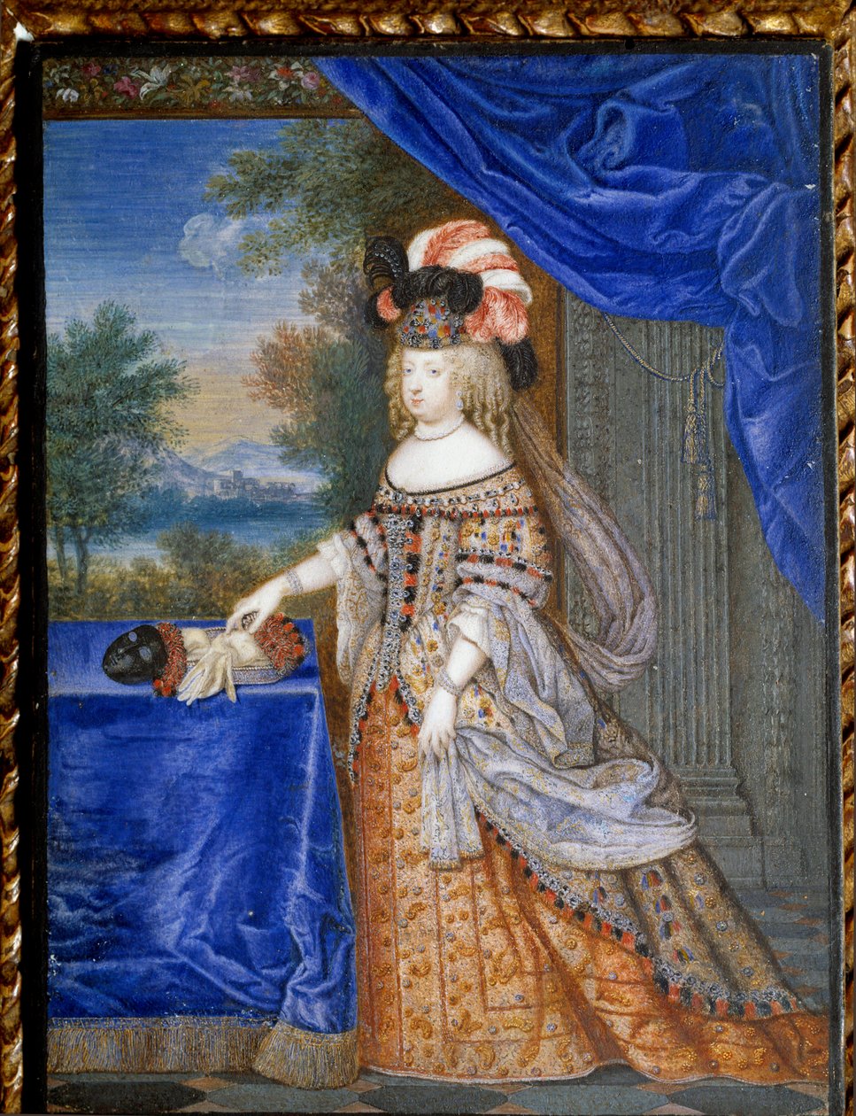 Ausztriai Mária Terézia portréja lengyel jelmezben (1638 - 1683) Franciaország királynője. Werner Joseph Le Jeune (1637-1710) svájci festménye alkotó: Joseph Werner