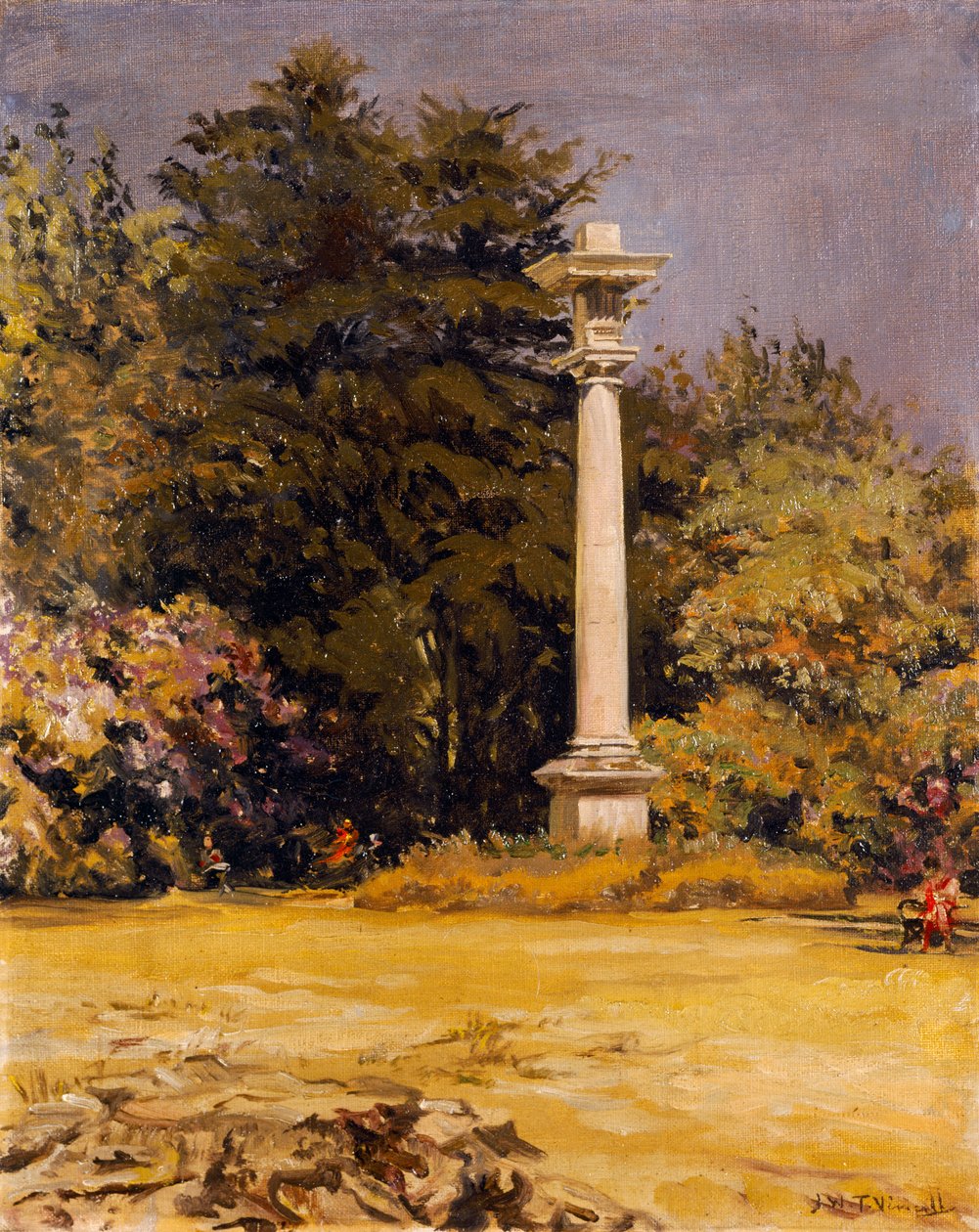 Dór oszlop - a monolit, Chiswick House (olaj, vászon) alkotó: Joseph Williams Topham Vinall